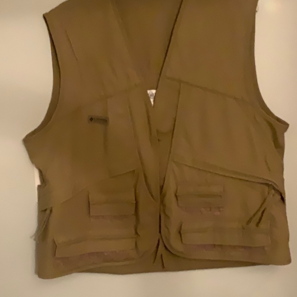 COLUMBIA SPORTSWEAR MENS KHAKI HUNTING VEST XL
